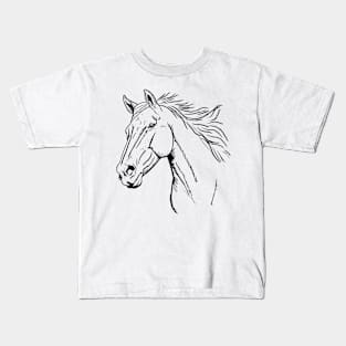 Horse head (b) Kids T-Shirt